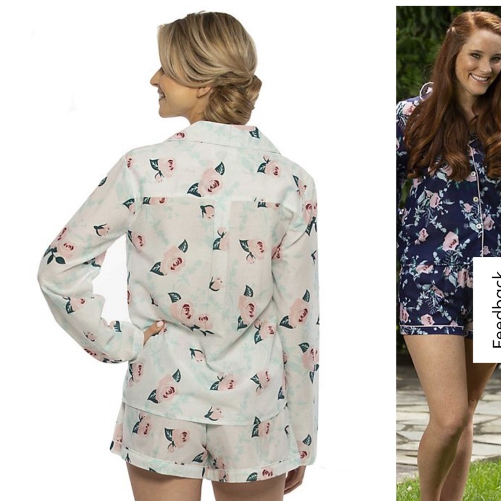 NWOT Cotton floral pajamas